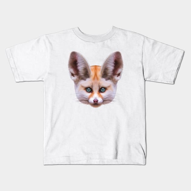 Fox Fennec Kids T-Shirt by CatyArte